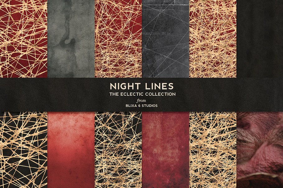 Night Lines: Golden Networked Webs