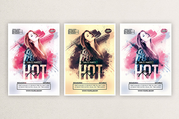 Hot Red 1 in Flyer Templates - product preview 1