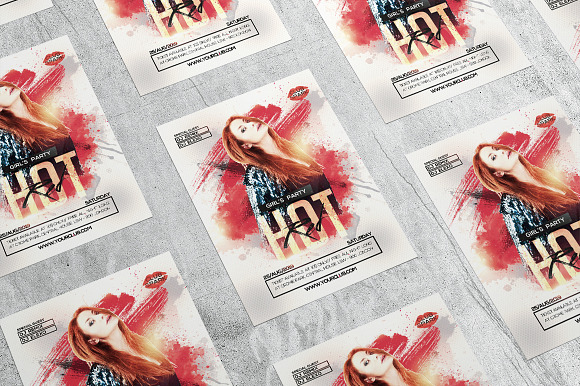 Hot Red 1 in Flyer Templates - product preview 3
