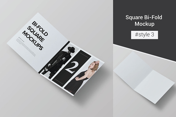 Bi-Fold Brochure Mockup 8 Style in Print Mockups - product preview 5