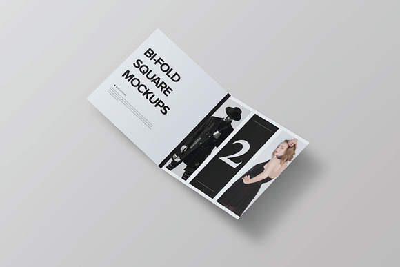 Bi-Fold Brochure Mockup 8 Style in Print Mockups - product preview 6
