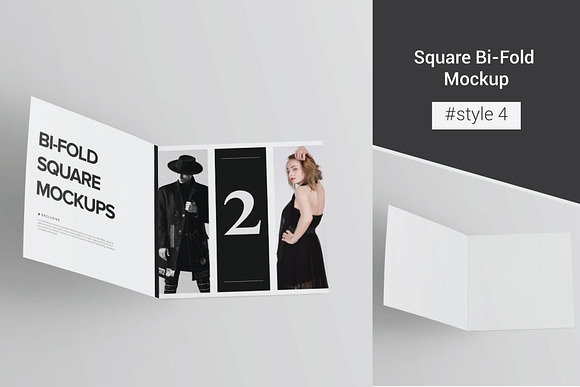 Bi-Fold Brochure Mockup 8 Style in Print Mockups - product preview 7