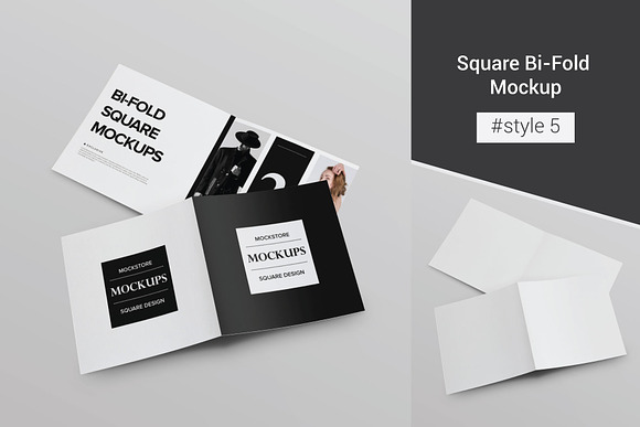 Bi-Fold Brochure Mockup 8 Style in Print Mockups - product preview 9