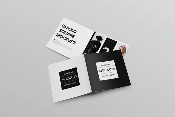 Bi-Fold Brochure Mockup 8 Style in Print Mockups - product preview 10