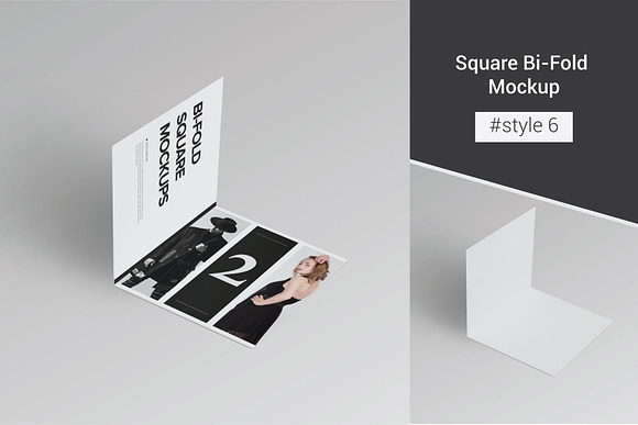 Bi-Fold Brochure Mockup 8 Style in Print Mockups - product preview 11