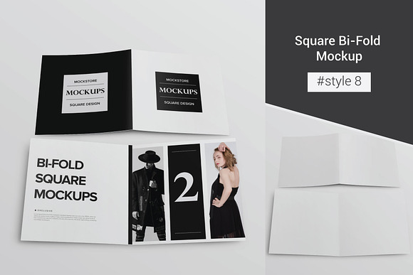 Bi-Fold Brochure Mockup 8 Style in Print Mockups - product preview 15
