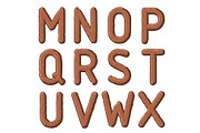 earth carved letters