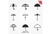 Umbrella sign icon