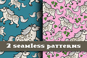 Pony seamless pattern