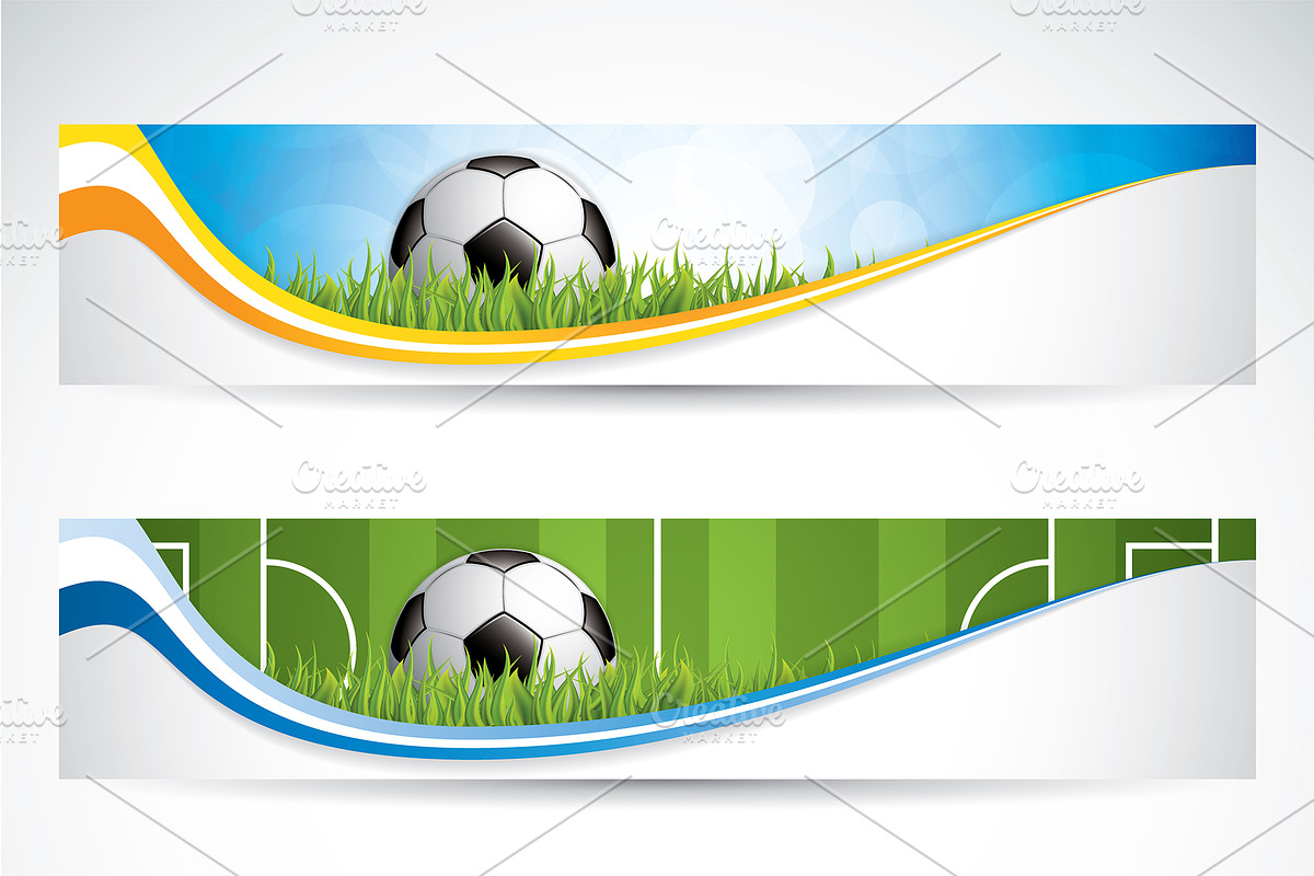 Soccer banners in Illustrations - product preview 8