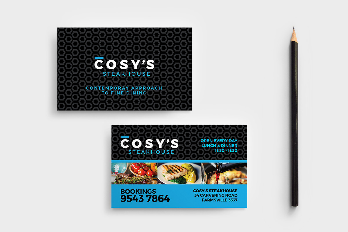 Restaurant Loyalty Card Template in Business Card Templates - product preview 8