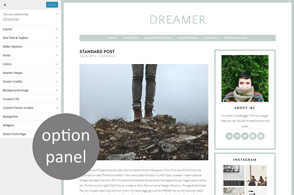 Dreamer - Premium Wordpress Theme in WordPress Blog Themes - product preview 1