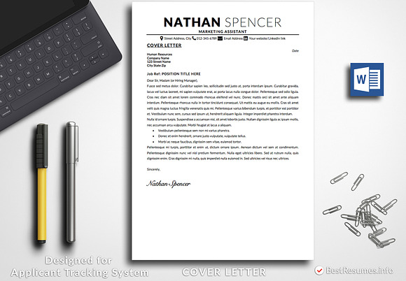 Professional Resume Template Word in Resume Templates - product preview 3
