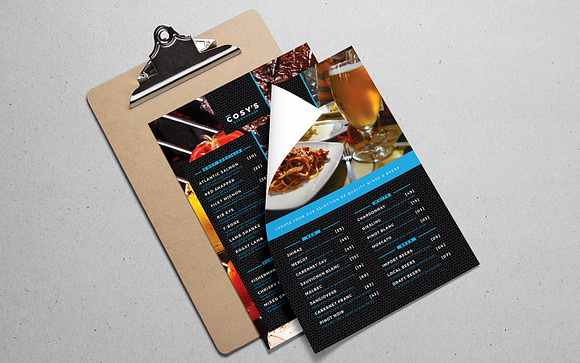 A4 Restaurant Menu Template in Stationery Templates - product preview 1