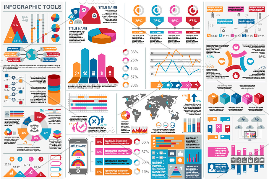 Infographic Elements in Presentation Templates - product preview 8