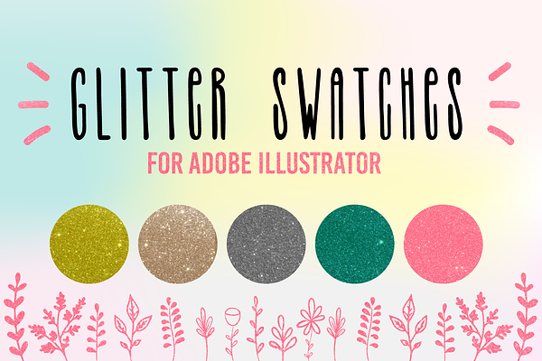 Glitter sparkling swatches for AI