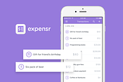 Expensr - Expense Tracker App UI Kit