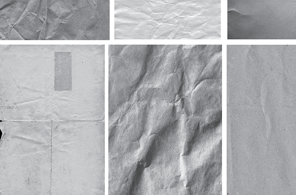 12 Grayscale Paper Backgrounds in Textures - product preview 1