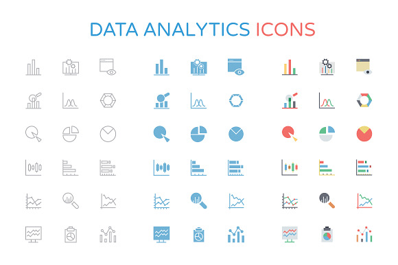 Data Analytics Icons in Graphics - product preview 2