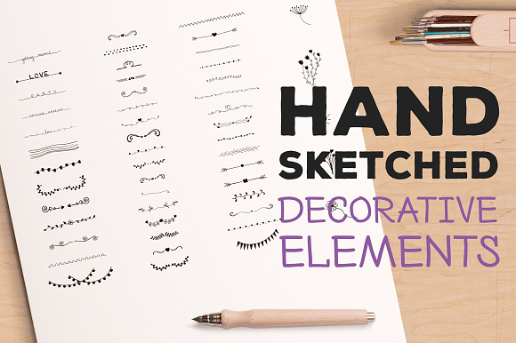 Hand Sketched Elements in Illustrations - product preview 4