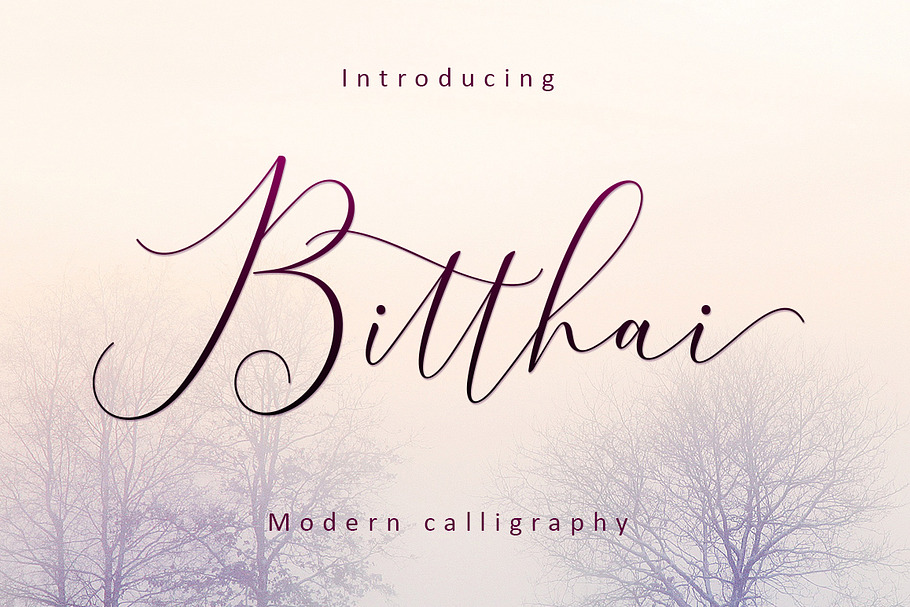 Bitthai Script in Script Fonts - product preview 8