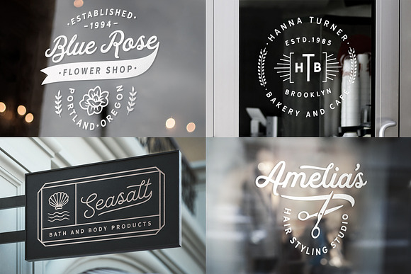 80 Modern Vintage Logos vol. 4 in Logo Templates - product preview 1