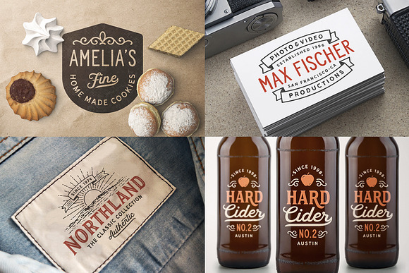 80 Modern Vintage Logos vol. 4 in Logo Templates - product preview 5