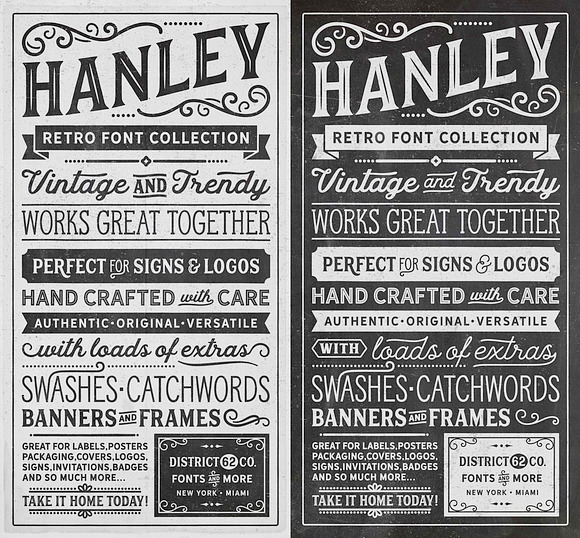 Hanley Font Collection in Script Fonts - product preview 2