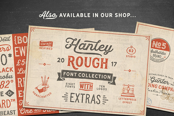 Hanley Font Collection in Script Fonts - product preview 24