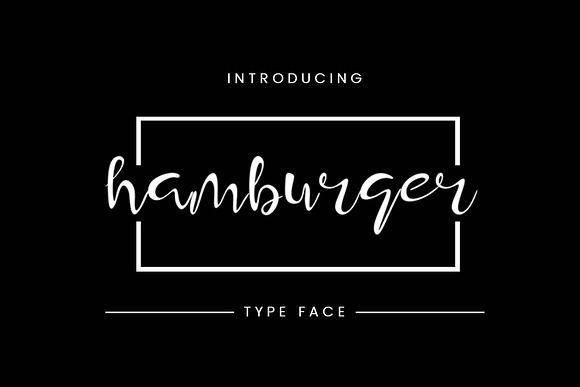 Hamburger Font in Script Fonts - product preview 4