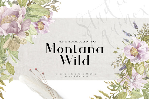 Montana Wild - A Rustic Floral Set