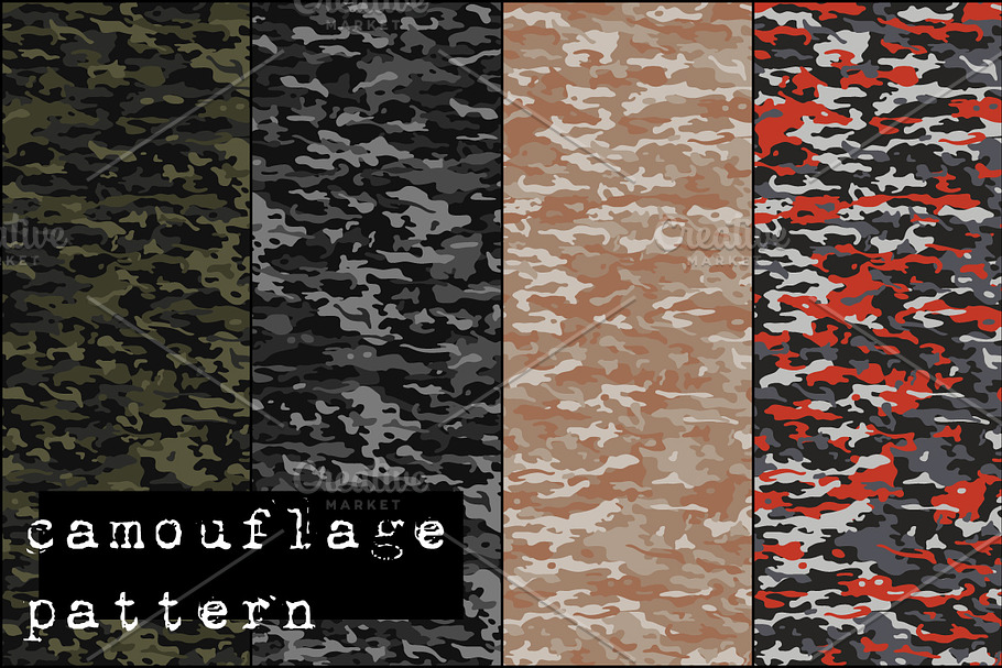 Camouflage pattern in Patterns - product preview 8