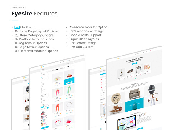 Multi-Prupose Sketch Template UI Kit in UI Kits and Libraries - product preview 2