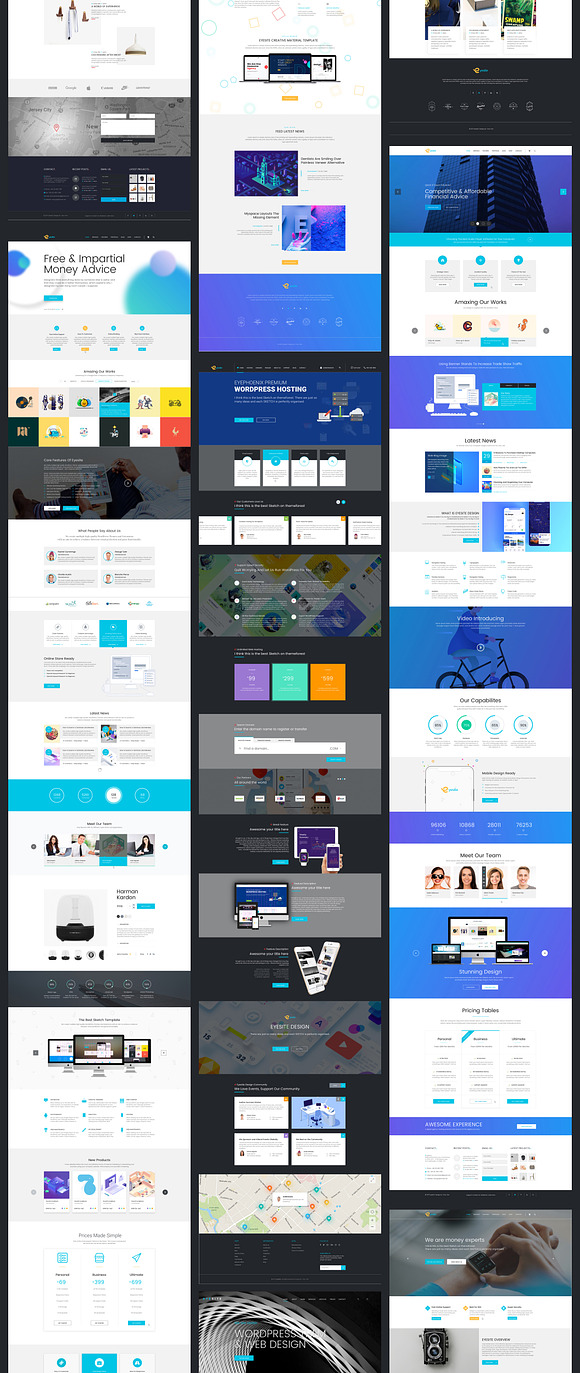 Multi-Prupose Sketch Template UI Kit in UI Kits and Libraries - product preview 8
