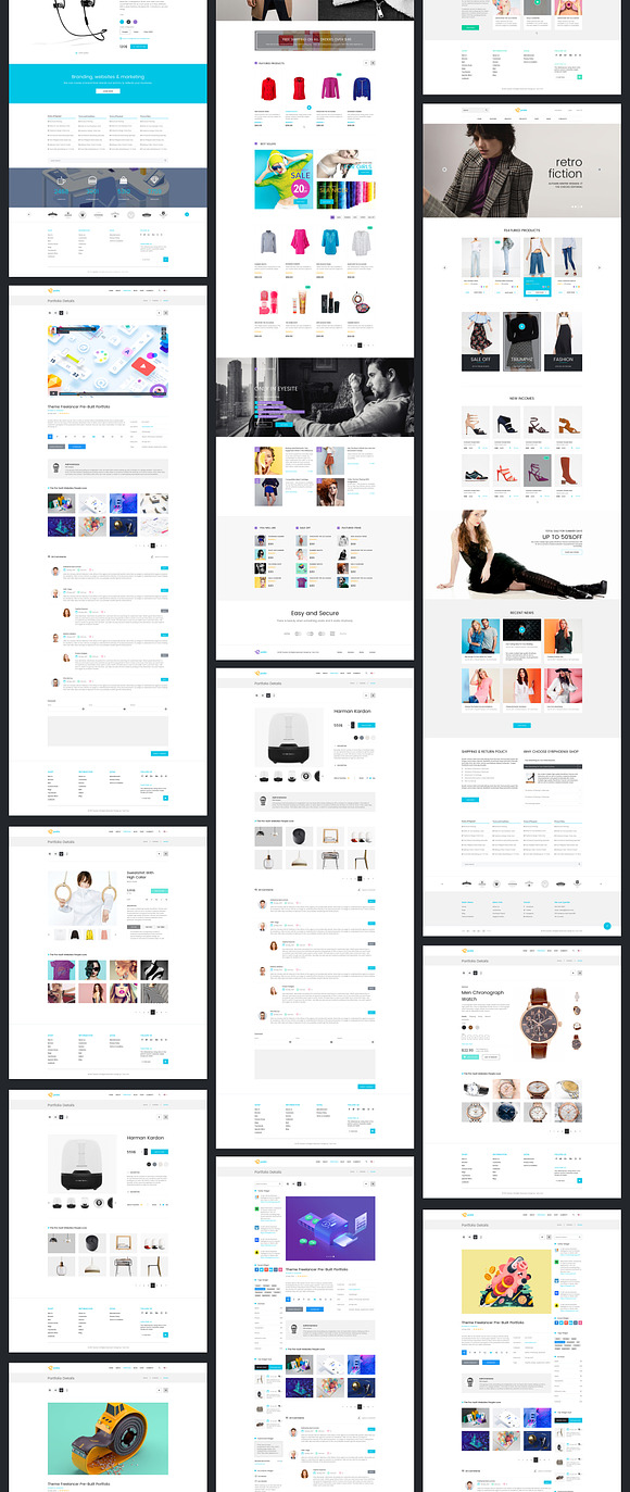 Multi-Prupose Sketch Template UI Kit in UI Kits and Libraries - product preview 13