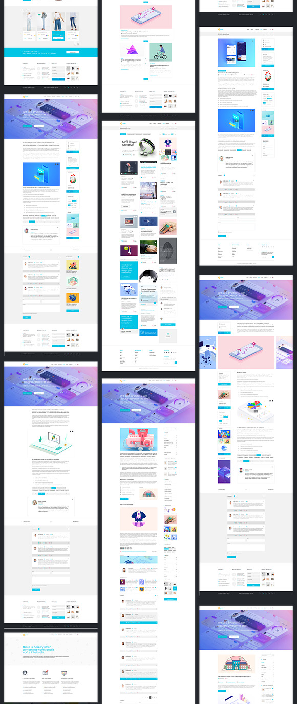 Multi-Prupose Sketch Template UI Kit in UI Kits and Libraries - product preview 17