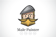 Male Painter Logo Template