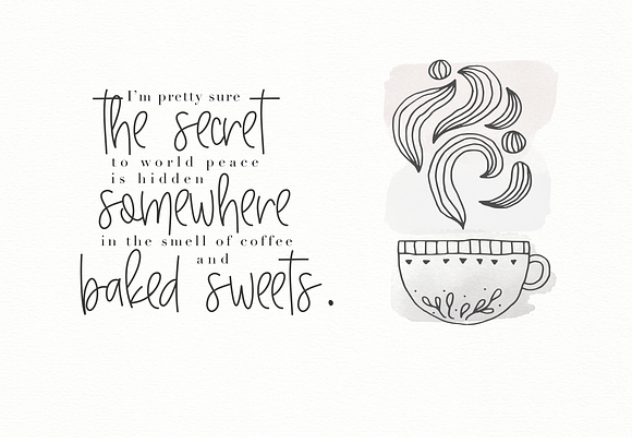 Baked Goods - Handwritten Font in Script Fonts - product preview 2