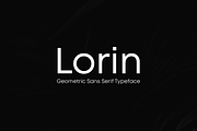 LORIN - Geometric Typeface + WebFont
