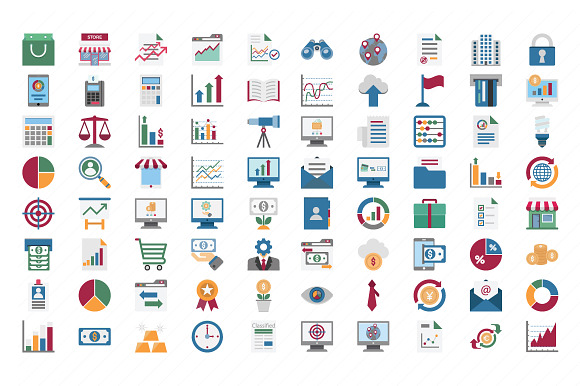  Market and economics Color Vector I in Icons - product preview 1