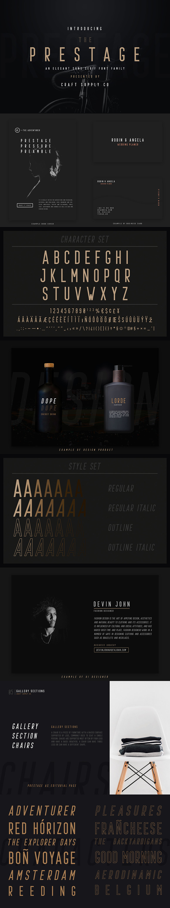 Prestage Font Family in Website Fonts - product preview 9