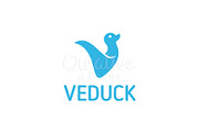 Duck Letter V Logo