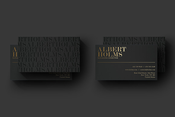 Luxury Black Business Card in Business Card Templates - product preview 1