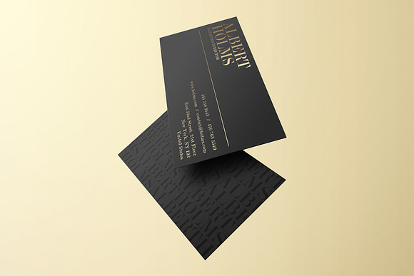 Luxury Black Business Card in Business Card Templates - product preview 3