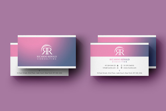 Gradient Business Card in Business Card Templates - product preview 1