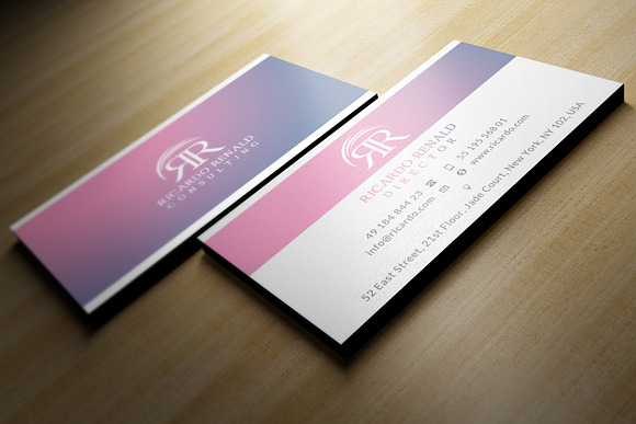 Gradient Business Card in Business Card Templates - product preview 3