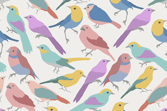 Vector birds in Illustrations - product preview 1