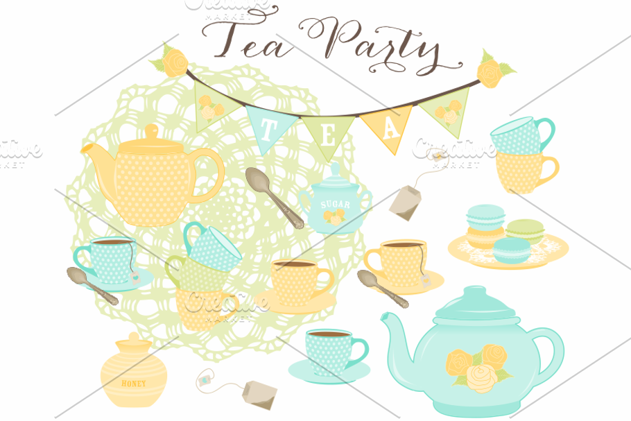 Tea Party & Macarons