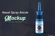 Nasal Spray Bottle Mockup