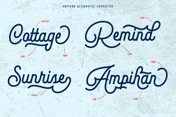 Ampihan in Script Fonts - product preview 4